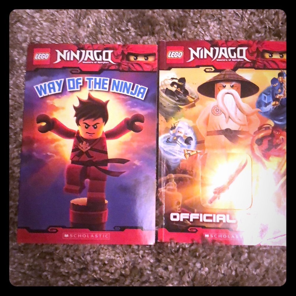 Lot 2 books kids LEGO Ninjago scholastic